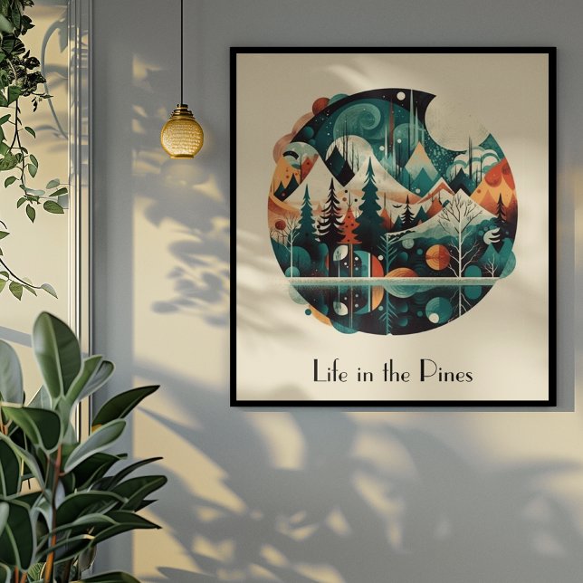 Affiche Pins nordiques & Pics, coutume (Créateur téléchargé)
