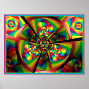 Affiche Pinwheel Kaleidoscope