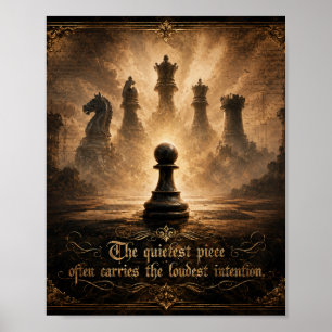 Affiche pion d'échecs