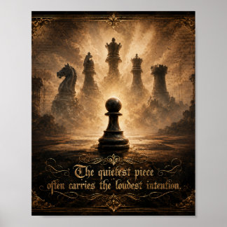 Affiche pion d'échecs