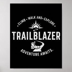 Affiche Pionnier l'Aventure Attend Randonnée Ascension Exp