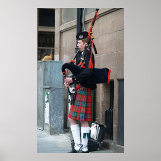 Affiche Piper sur le Royal Mile