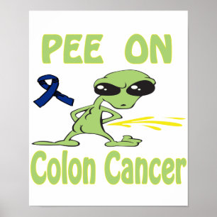 Affiche Pipi sur l'affiche de cancer du colon
