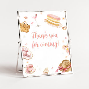 Affiche Pique-nique Baby shower Brunch pour bébé Merci de