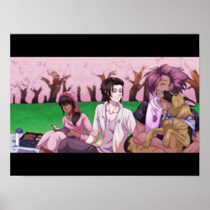 Affiche Pique-nique Cherry Blossom