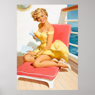 Affiche Pique-nique de croisière maritime