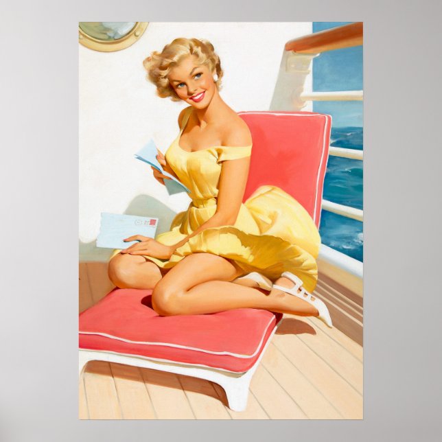 Affiche Pique-nique de croisière maritime (Devant)
