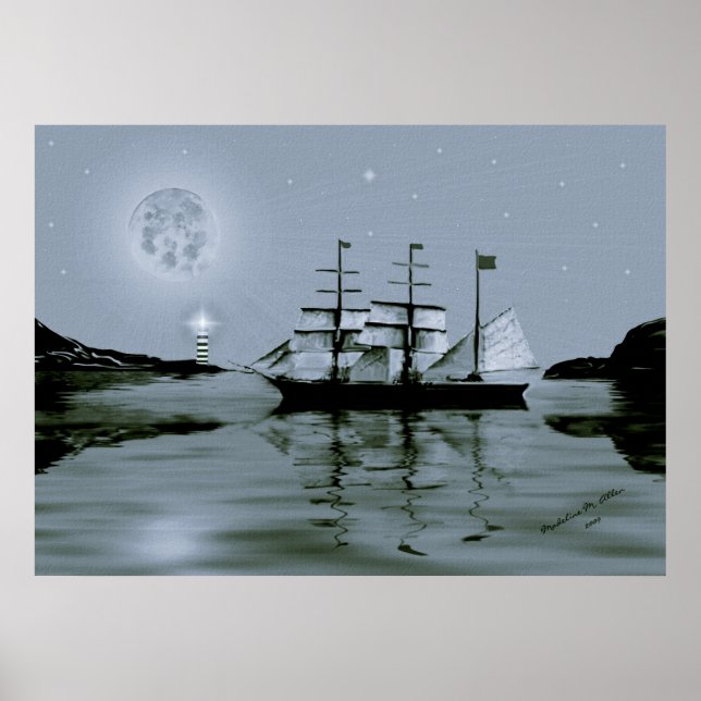 Affiche Pirate Cove / bleu (Devant)