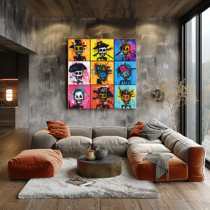 Affiche Pirate de graffiti et personnages NFT Bold quadril