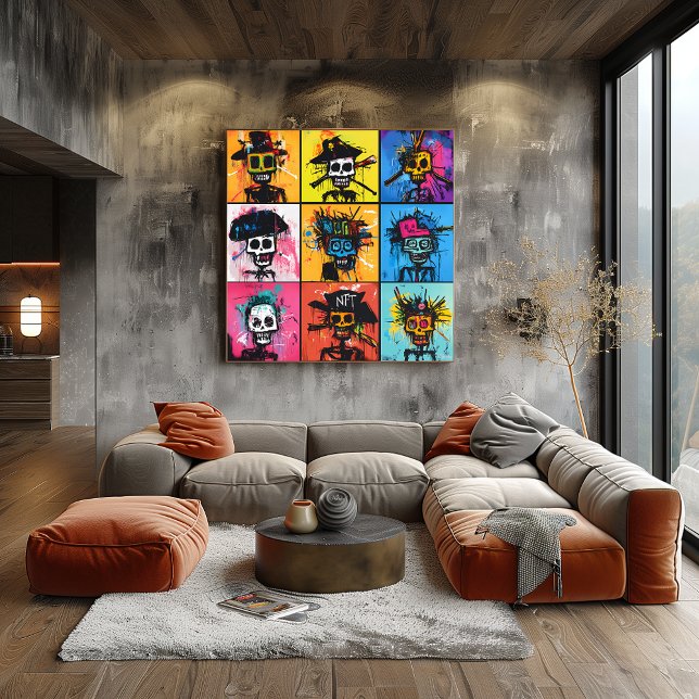 Affiche Pirate de graffiti et personnages NFT Bold quadril (Créateur téléchargé)