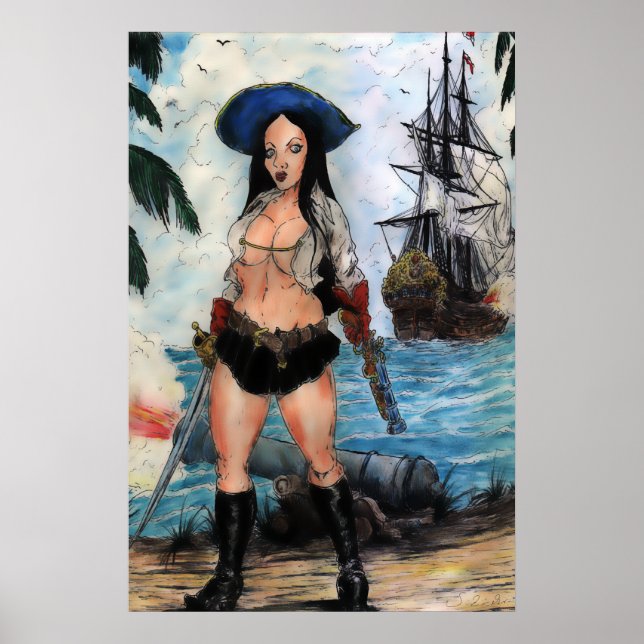 Affiche Pirate Lady (Devant)