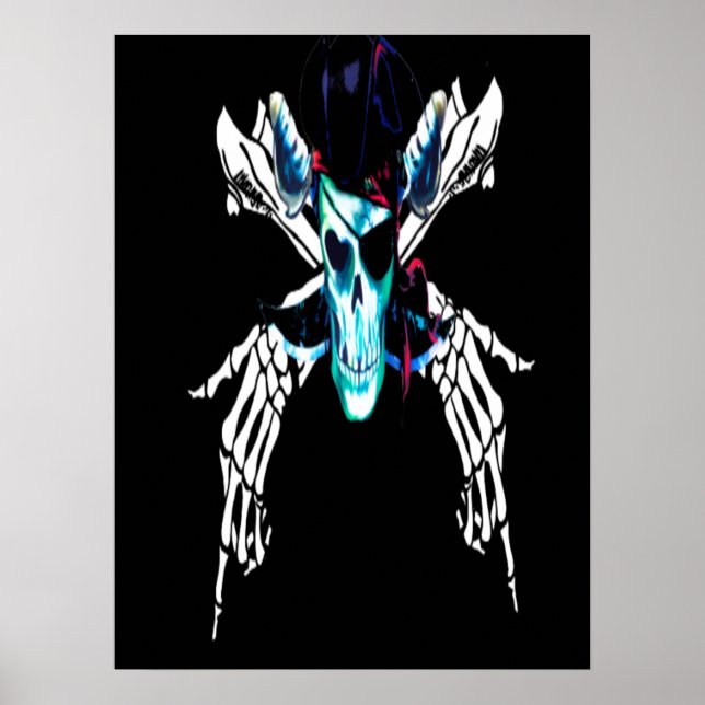 Affiche Pirate maritime vintage (Devant)