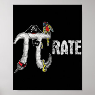 Affiche Pirate Pi Day Pirate Love Pi Day Tee