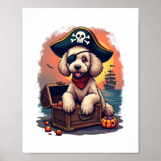 Affiche Pirate Poodle Plunder (Devant)