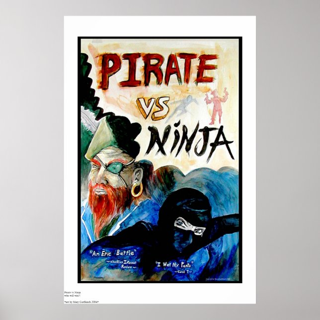 Affiche PIRATE vs NINJA (Devant)