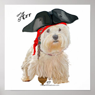 Affiche Pirate Westie
