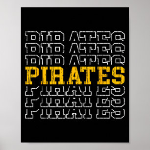 Affiche Pirates vintage pour hommes femmes garçons filles