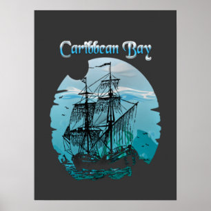Affiche Pirates vintages de la mer