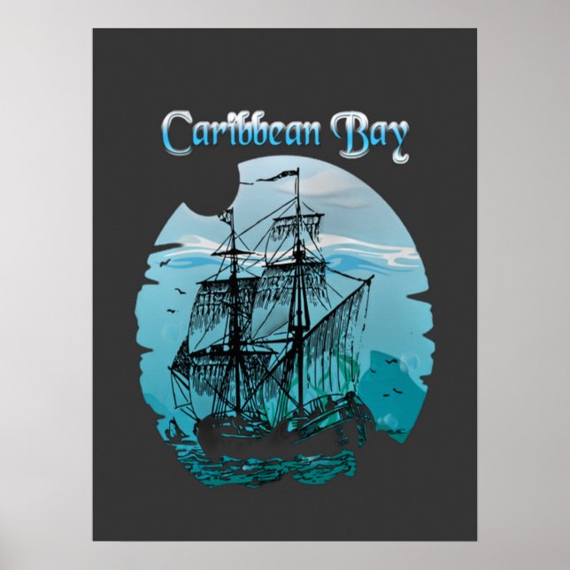 Affiche Pirates vintages de la mer (Devant)