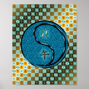 Affiche Pisces & Eau Cheval