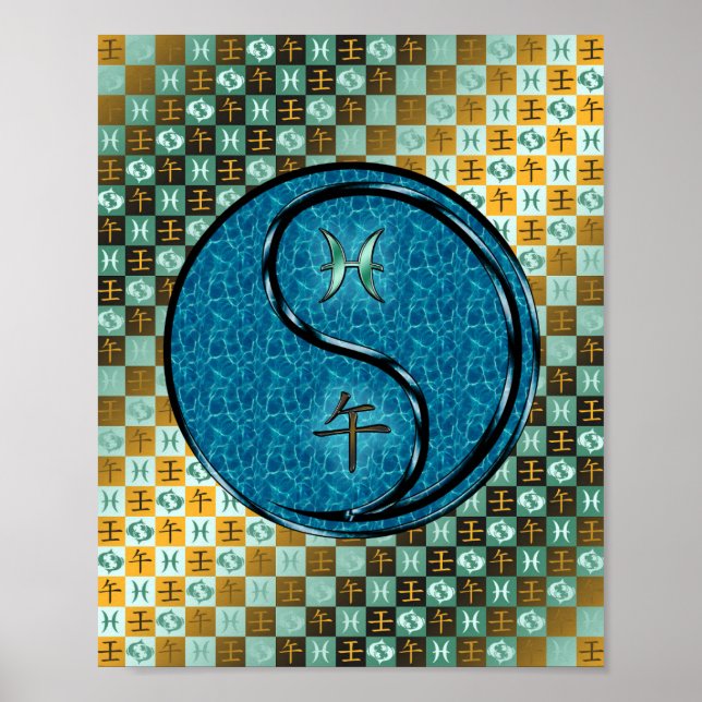 Affiche Pisces & Eau Cheval (Devant)