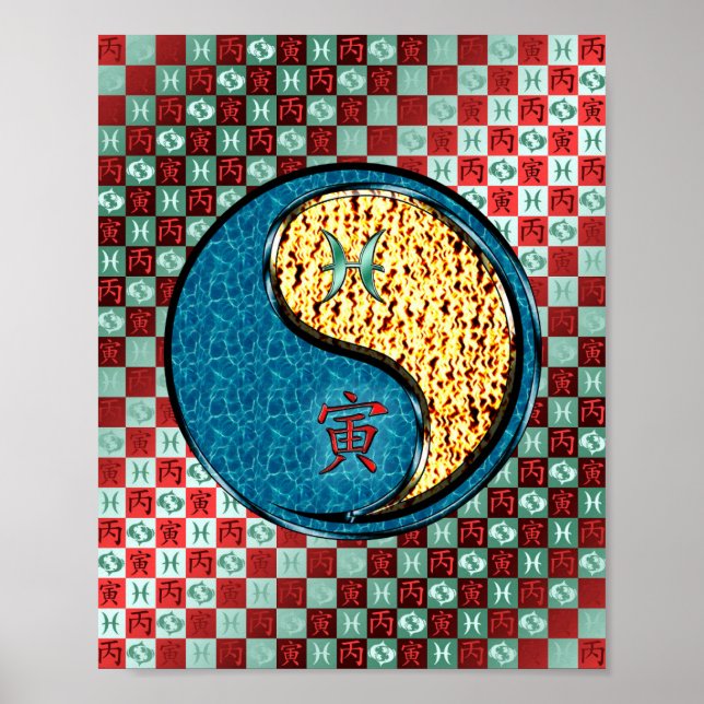 Affiche Pisces et Tigre de Feu (Devant)