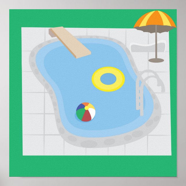 Affiche Piscine (Devant)