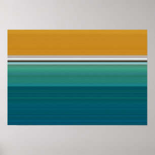 Affiche Piscine Abstraite