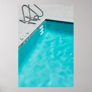 Affiche Piscine bleue