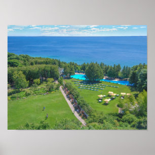 Affiche Piscine du Grand Hôtel, Mackinac Island, Michigan,