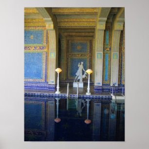 Affiche Piscine romaine du château Hearst, Californie