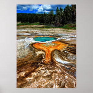 Affiche Piscine thermale de Yellowstone