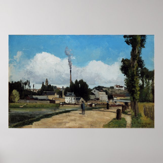 Affiche Pissarro - Bancs De L'Oise À Pontoise (Devant)