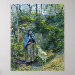 Affiche Pissarro - Bergère Et Chèvre 1881