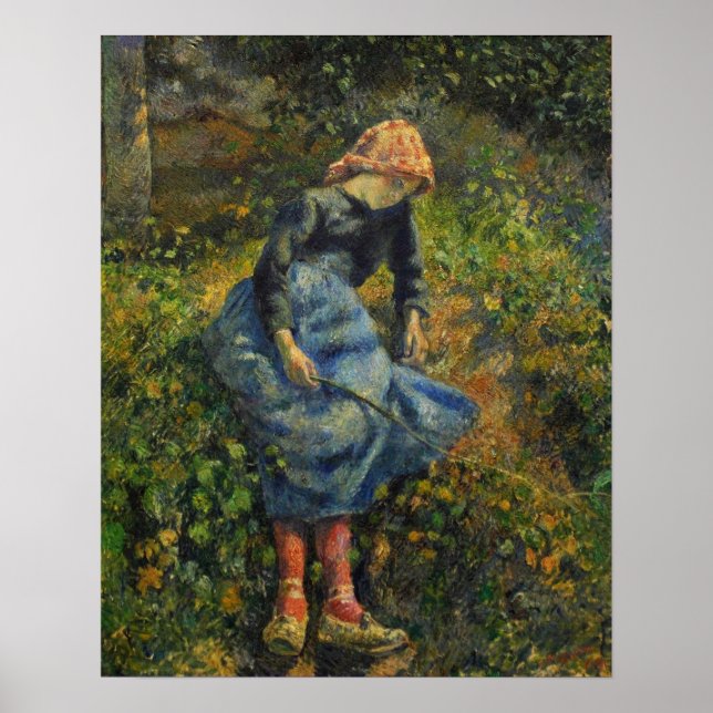 Affiche Pissarro - Bergère (Jeune Fille Paysanne) 1881 (Devant)