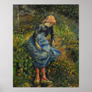 Affiche Pissarro - Bergère (Jeune Paysanne) 1881