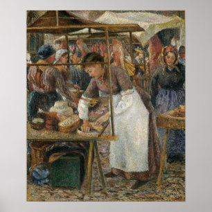 Affiche Pissarro - Boucher de porc 1883