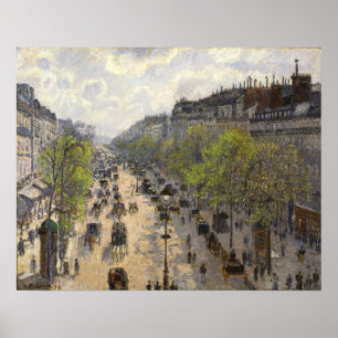 Affiche Pissarro - Boulevard Montmartre Printemps