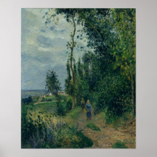 Affiche Pissarro - Colline de Grouettes près de Pontoise 1
