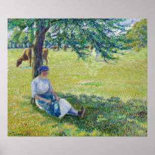 Affiche Pissarro - Cowgirl Eragny 1887