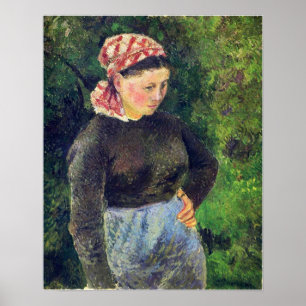Affiche Pissarro - Femme paysanne 1880