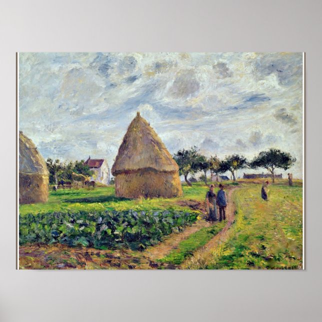 AFFICHE PISSARRO - HAYSTACLES ET CABBAGE PATCH (Devant)