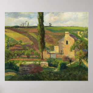 Affiche Pissarro - La colline des Mathurins à l'Hermitage 