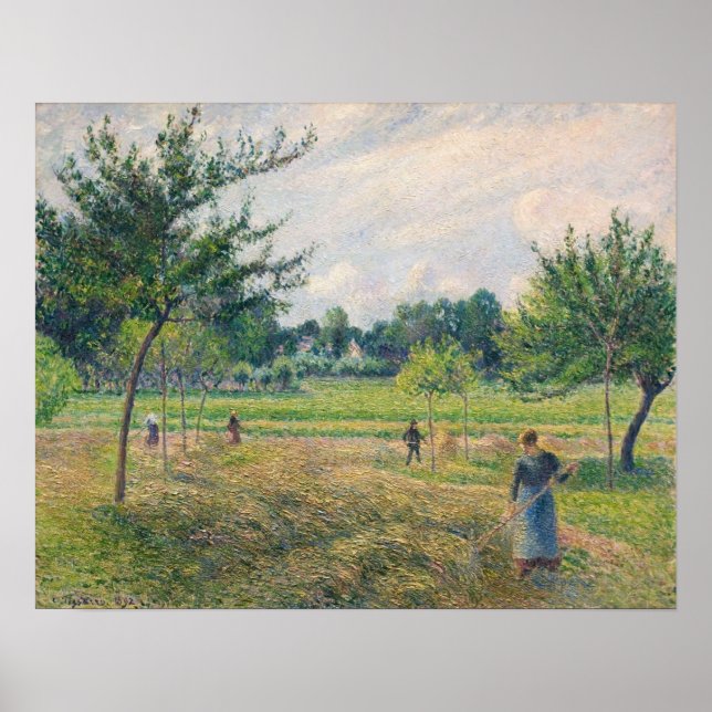 Affiche Pissarro - La Fauche 1902 (Devant)