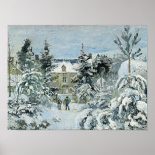 Affiche Pissarro - La Maison de Piette à Montfoucault,