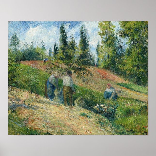 Affiche Pissarro - La Moisson Pontoise 1880 (Devant)