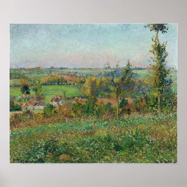 Affiche Pissarro - Les Collines De Thierceville Aux Enviro (Devant)