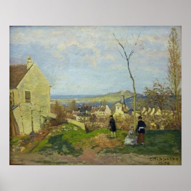 Affiche Pissarro - Louveciennes With Mont Valerien In Back (Devant)