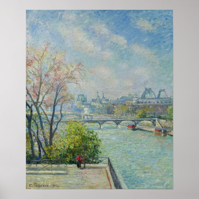 Affiche Pissarro - Louvre Matin Printemps 1902 (Devant)