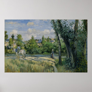 Affiche Pissarro - Lumière Du Soleil Sur La Route Pontoise